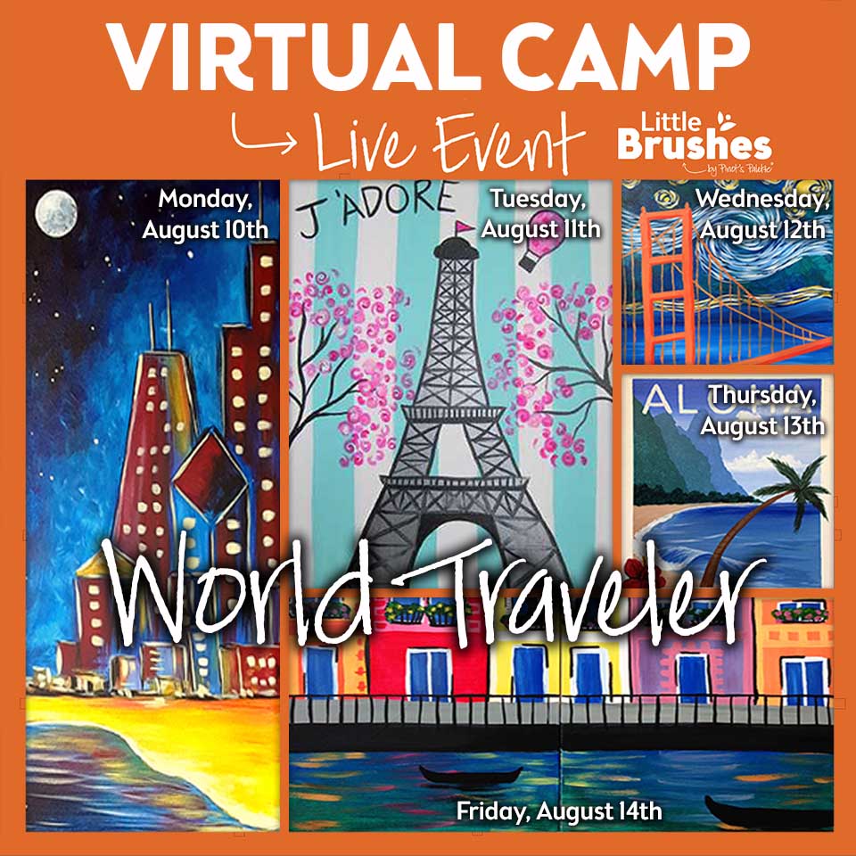 Full Week of Kids' Virtual Painting Camp! All Materials Included.